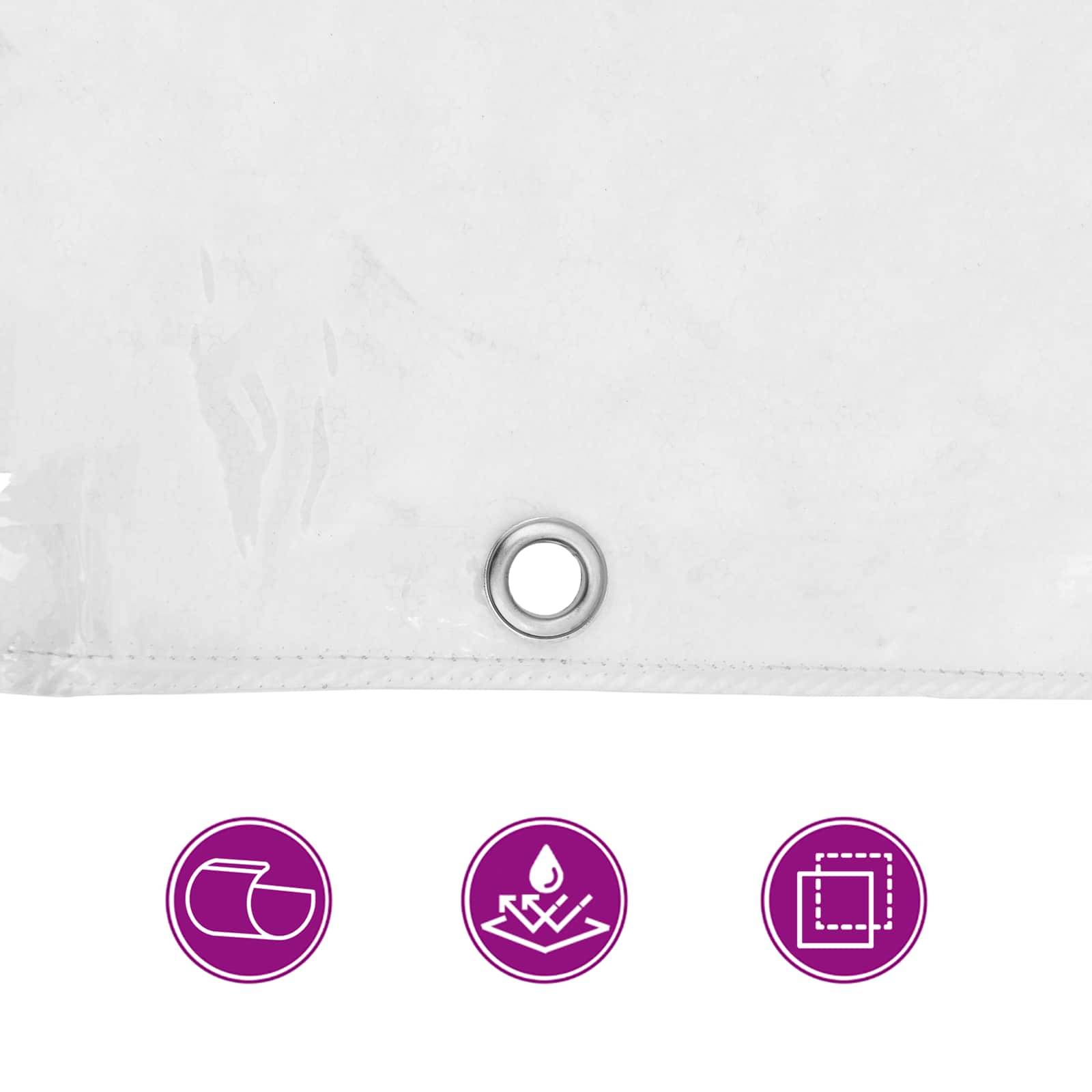 Vidaxl - Couverture pour plantes 5 x 5 m PVC Transparent vidaXL 3429357 - Image 7