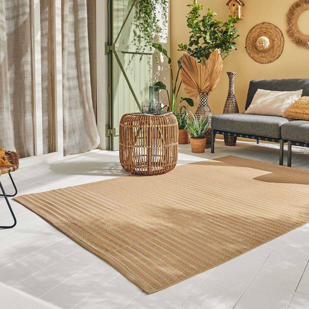 Jardindeco - Tapis extérieur en polypropylène Spargi 1745 beige 150 x 220 cm - Image 2