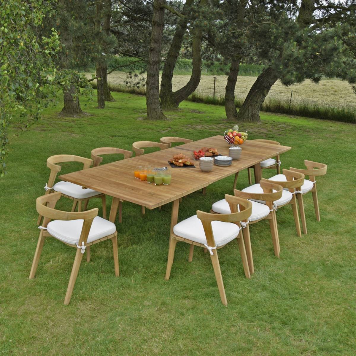Chaise de jardin en teck massif Rumba - TECK'Attitude - Image 4