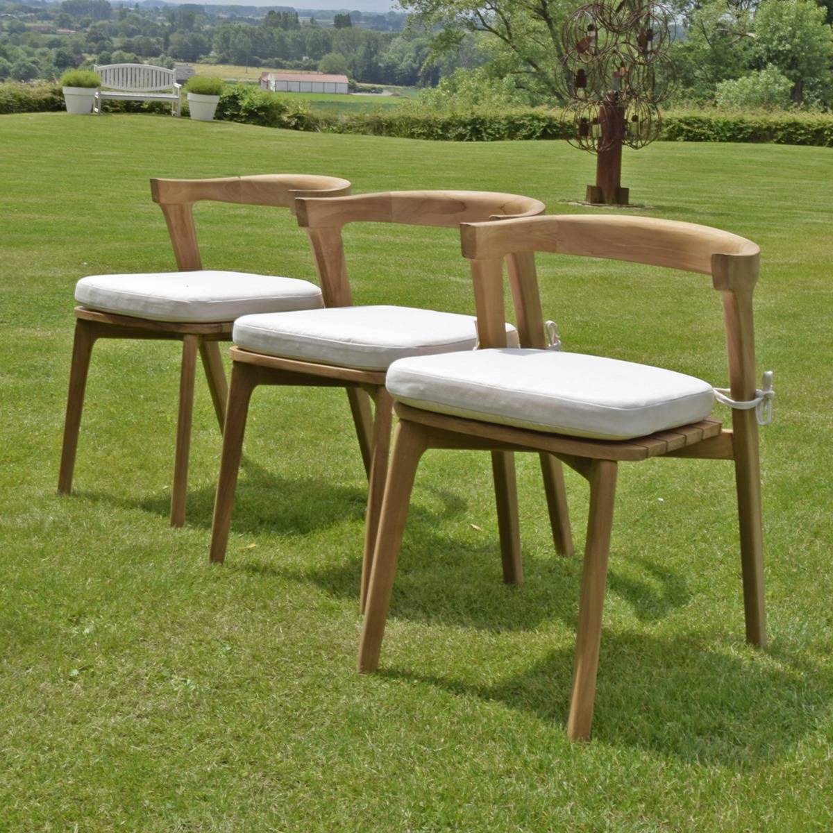 Chaise de jardin en teck massif Rumba - TECK'Attitude - Image 9