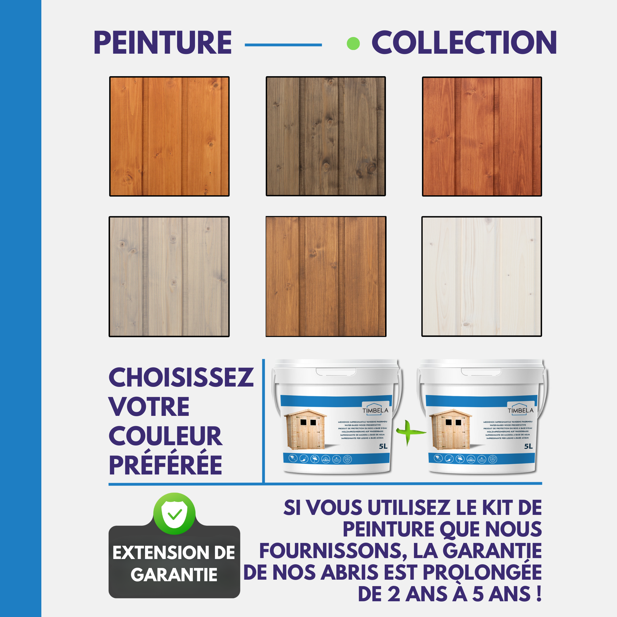 Timbela - Abri de Jardin en Bois - 206x216xH218 cm / 3,53 m² - 19 mm d’épaisseur - Timbela M311C1 - Image 8
