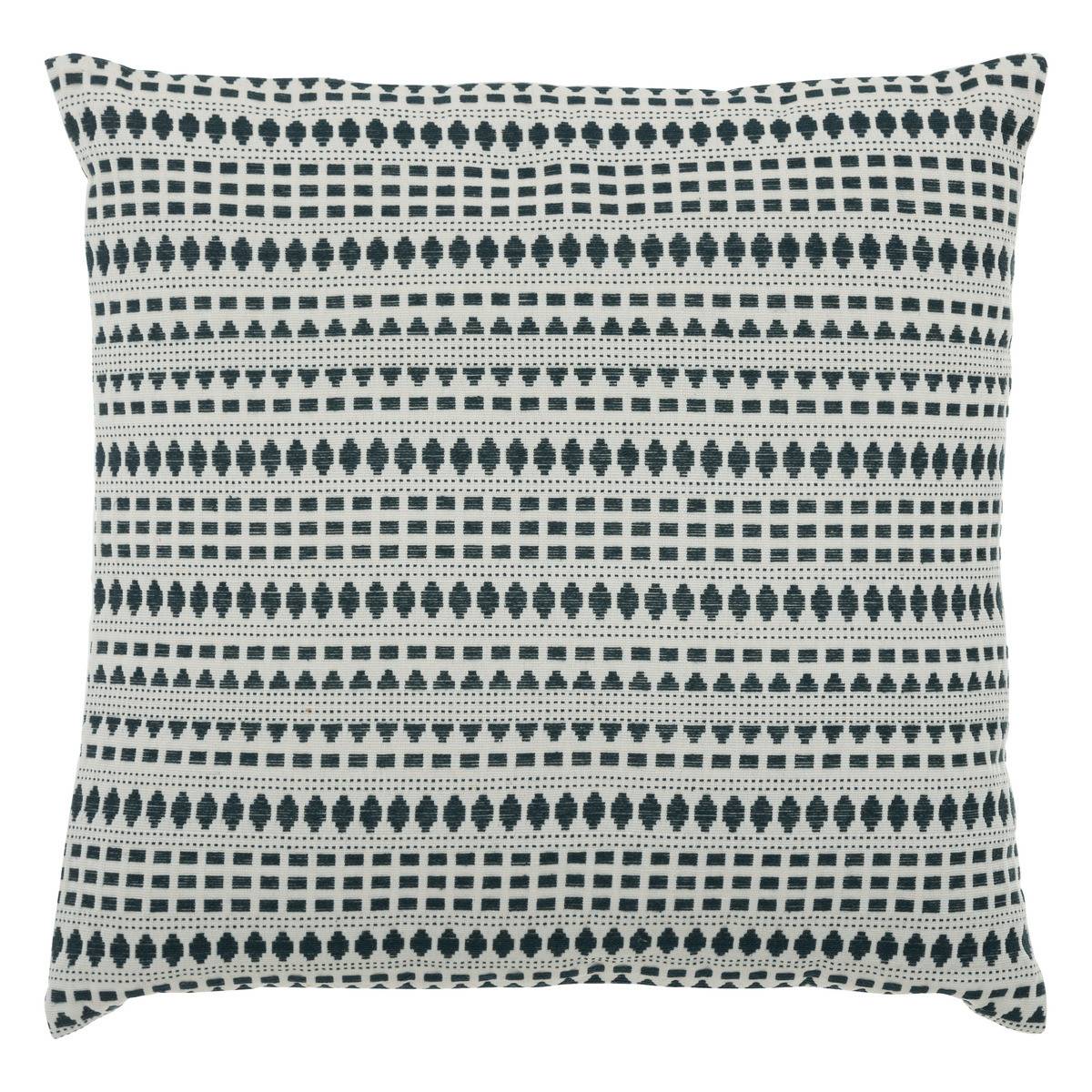Coussin décoratif Bleu Egéen Jacquard 38 x 38 cm - Image 1