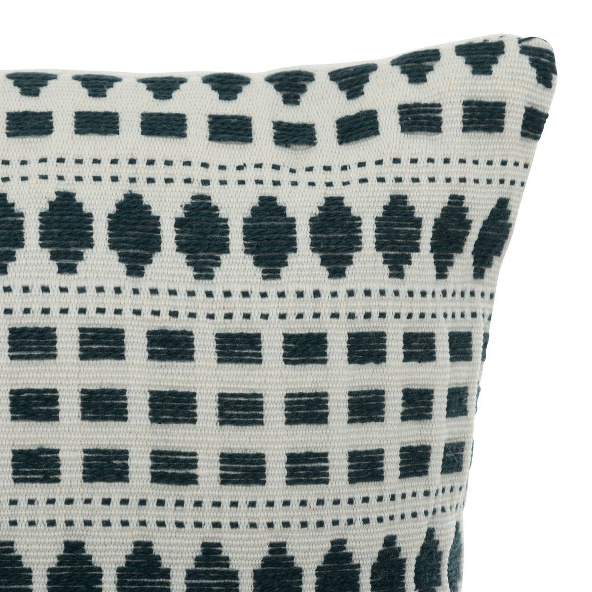 Coussin décoratif Bleu Egéen Jacquard 38 x 38 cm - Image 2
