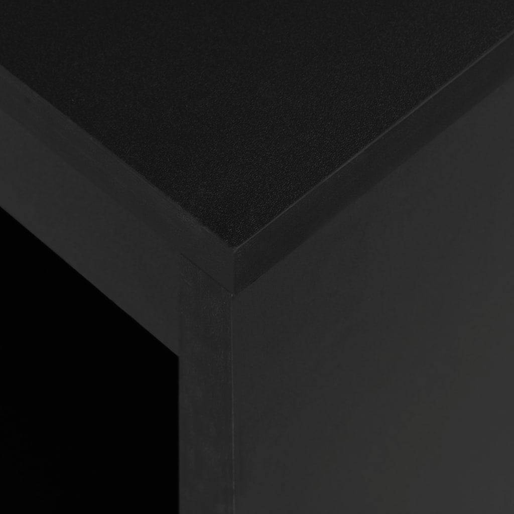 Helloshop26 - Table haute mange debout bar bistrot avec étagère noir 110 cm - Image 2
