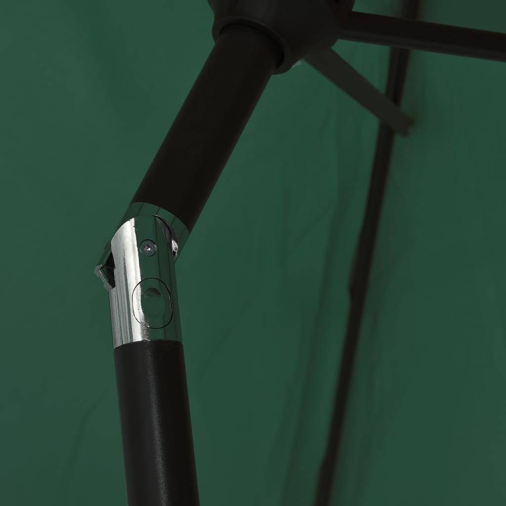 Parasol - Parasol de jardin - parasol d'extérieur Vert 200x224 cm Aluminium - MEUBLE PRO - Image 6