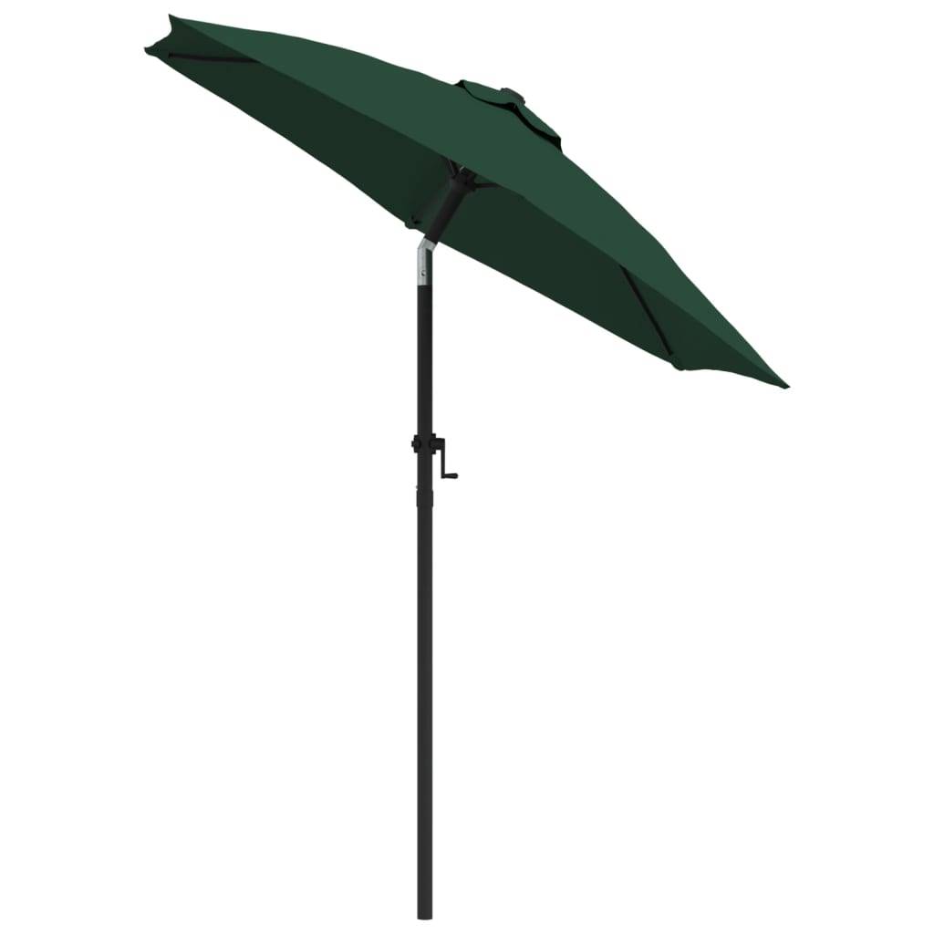 Parasol - Parasol de jardin - parasol d'extérieur Vert 200x224 cm Aluminium - MEUBLE PRO - Image 3