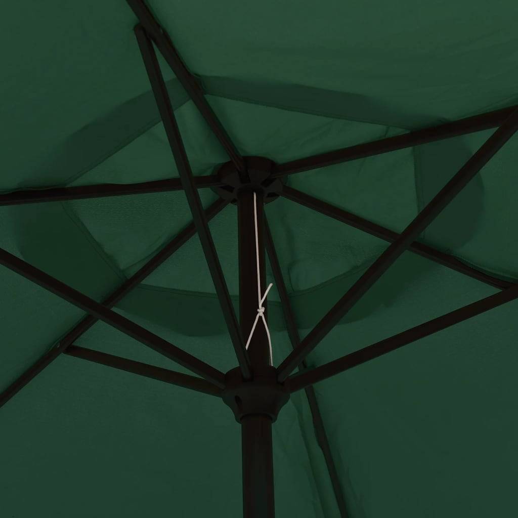 Parasol - Parasol de jardin - parasol d'extérieur Vert 200x224 cm Aluminium - MEUBLE PRO - Image 5