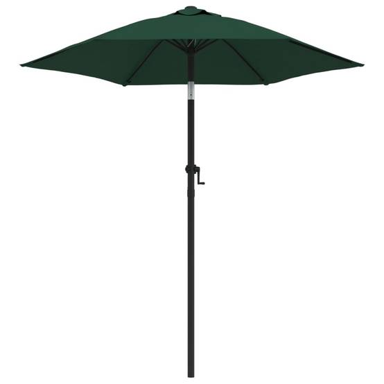 Parasol - Parasol de jardin - parasol d'extérieur Vert 200x224 cm Aluminium - MEUBLE PRO - Image 1