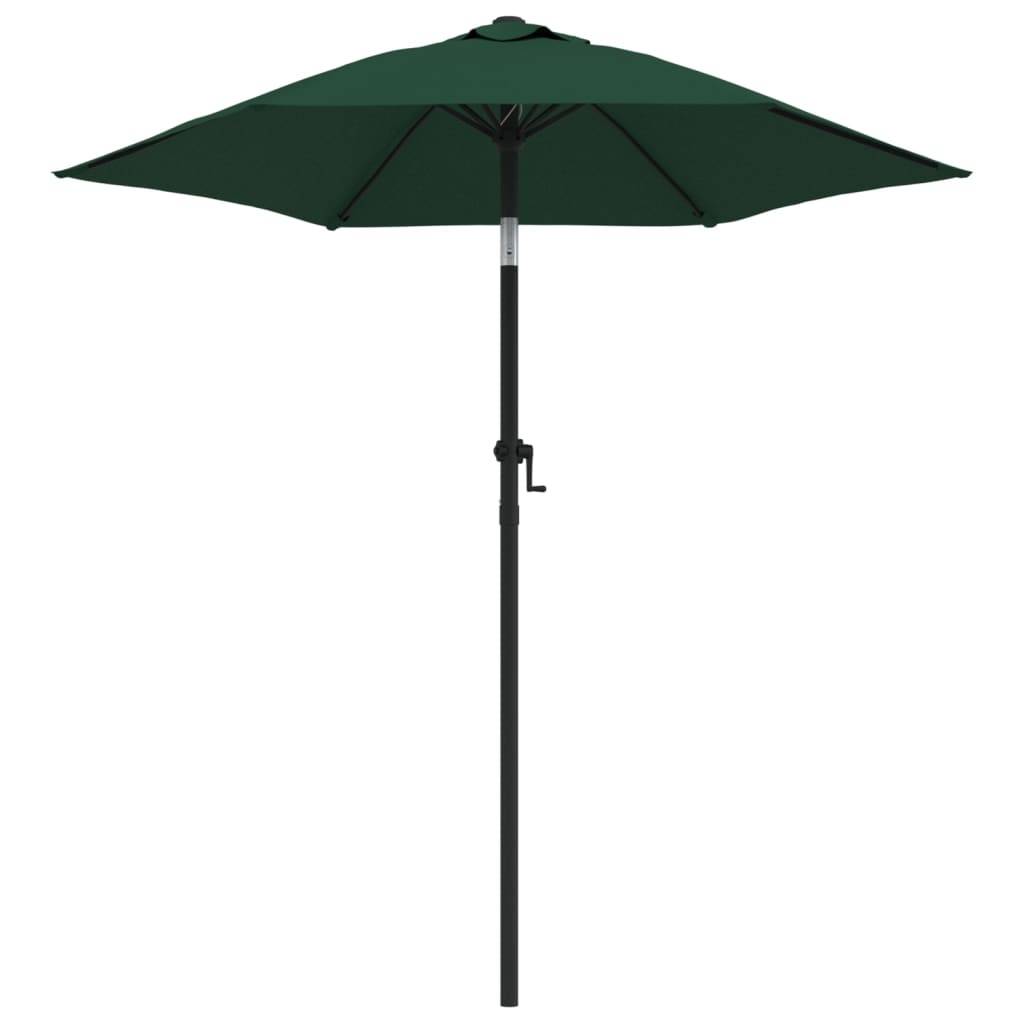 Parasol - Parasol de jardin - parasol d'extérieur Vert 200x224 cm Aluminium - MEUBLE PRO - Image 1