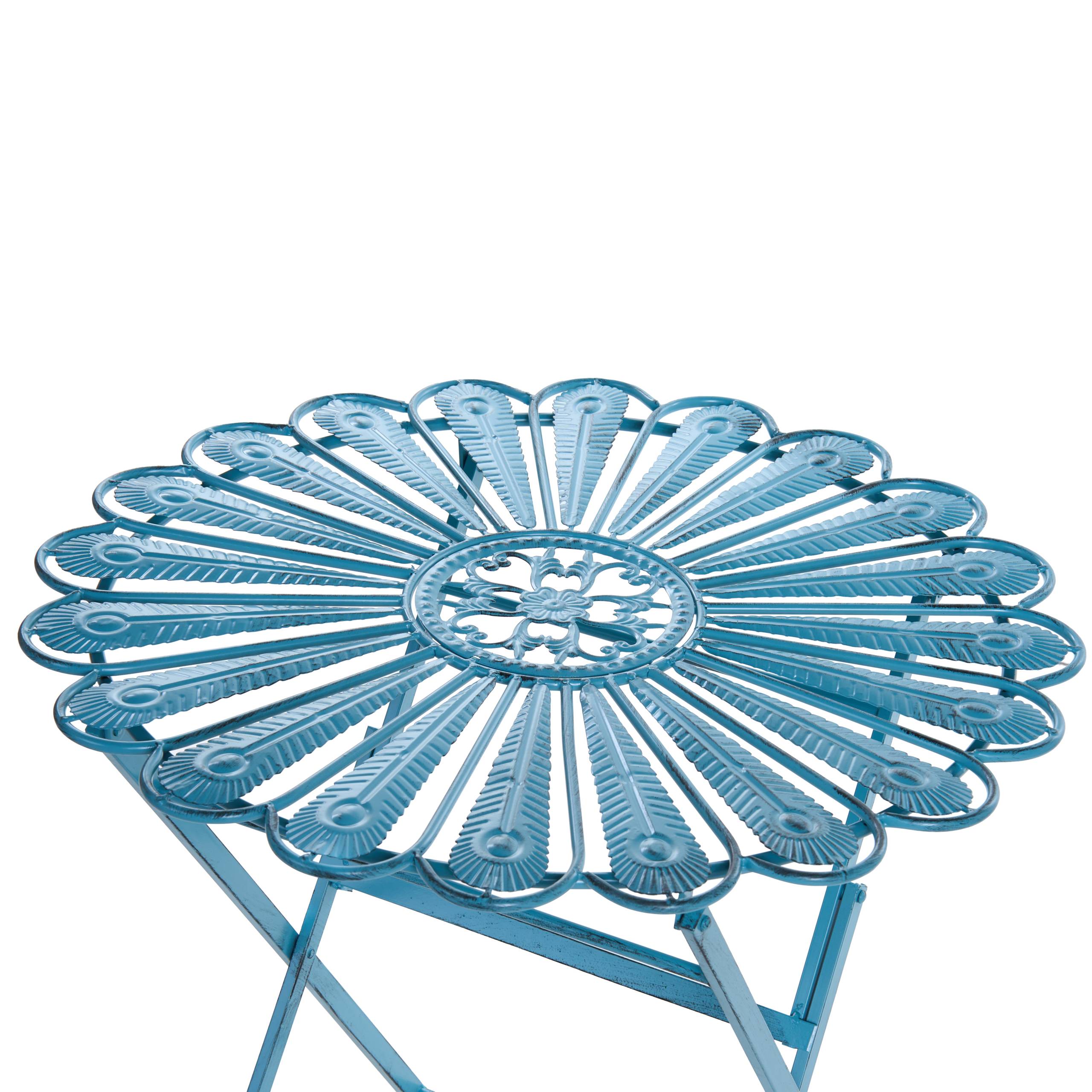 Beliani - Table bistrot Métal Bleu PAVIA - Beliani - Image 5
