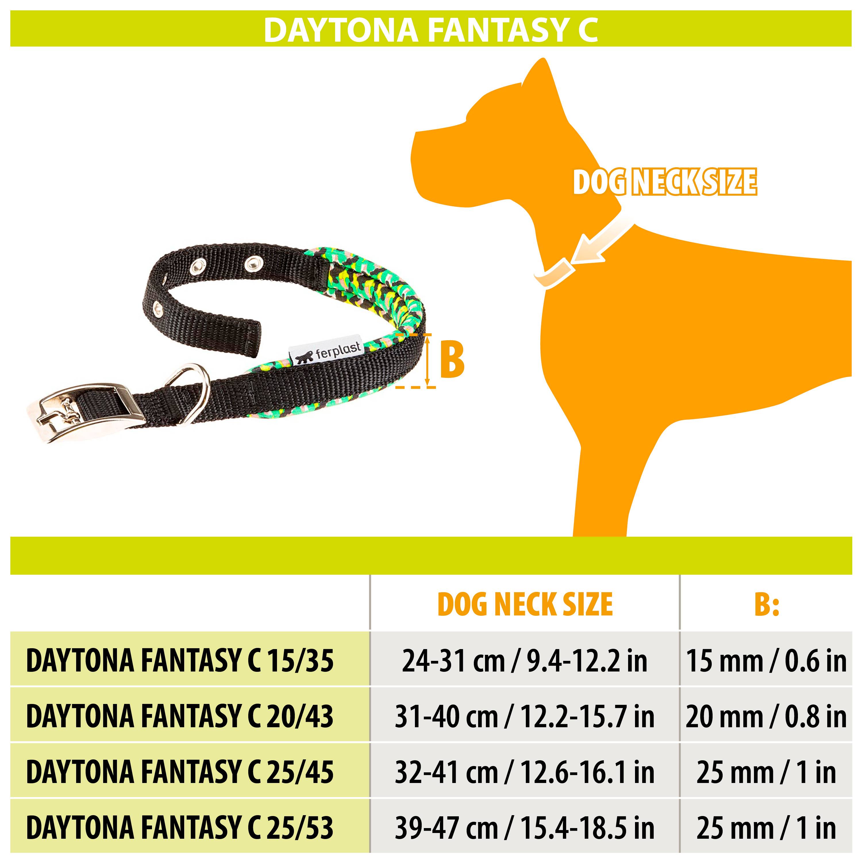 Ferplast - Collier Ferplast chien chiens nylon rembourré Daytona Fantasy C boucle réglable - Image 2