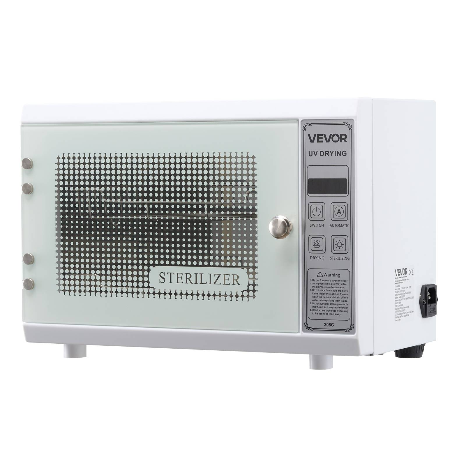 VEVOR Stérilisateur UV 12L multifonction. Minuterie, longueur d'onde 185nm. Pour labo, maison, salon de beauté. - Image 9