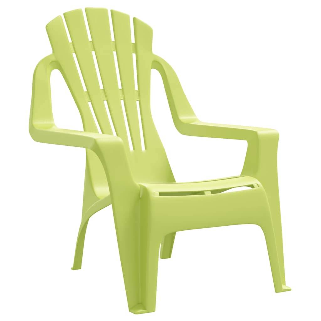 PANGIVO - Chaises de jardin pour enfants vert 37 x 34 x 44 cm PP - PANGIVO - Image 3