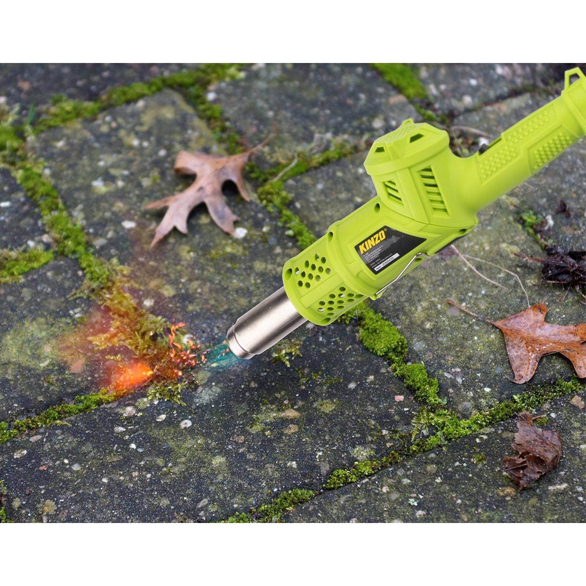 Désherbeur thermique 2000W 3en1 Economique Brule herbes Canne et pistolet + 5 Embouts KZ GARDEN - Image 2