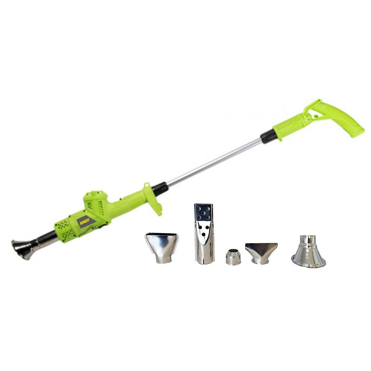 Désherbeur thermique 2000W 3en1 Economique Brule herbes Canne et pistolet + 5 Embouts KZ GARDEN - Image 1