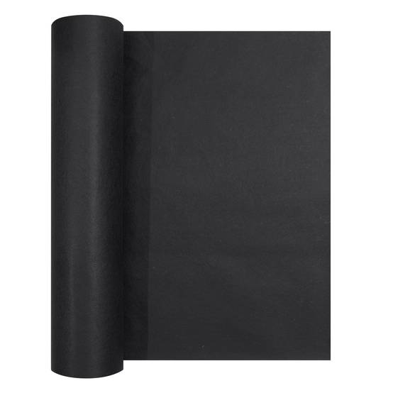 SucceBuy Géotextile non tissé 1x50m 150g/m², perméable/résistant, pour drainage/aménagement/couvre-sol, noir. - Image 1