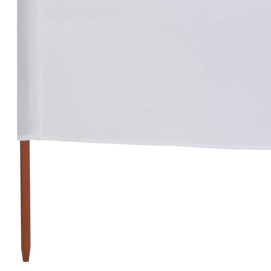 Helloshop26 - Brises-vue paravent 3 panneaux tissu 400 x 120 cm blanc - Image 5