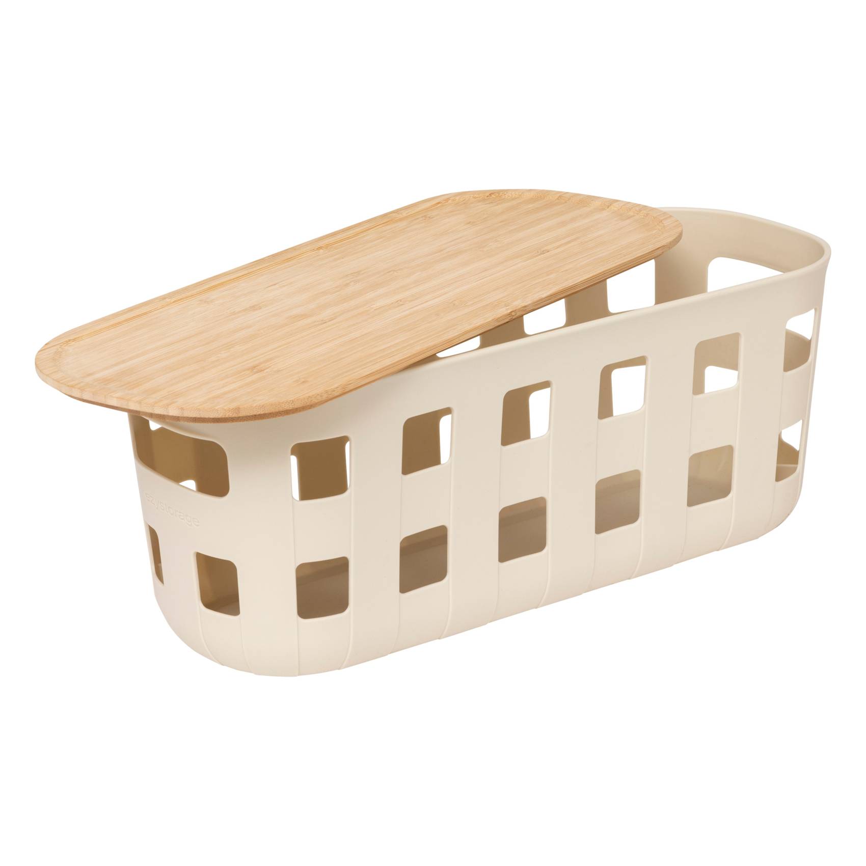 Panier de rangement avec couvercle en bambou - Five Simply Smart - Bambou - Crème - Image 3
