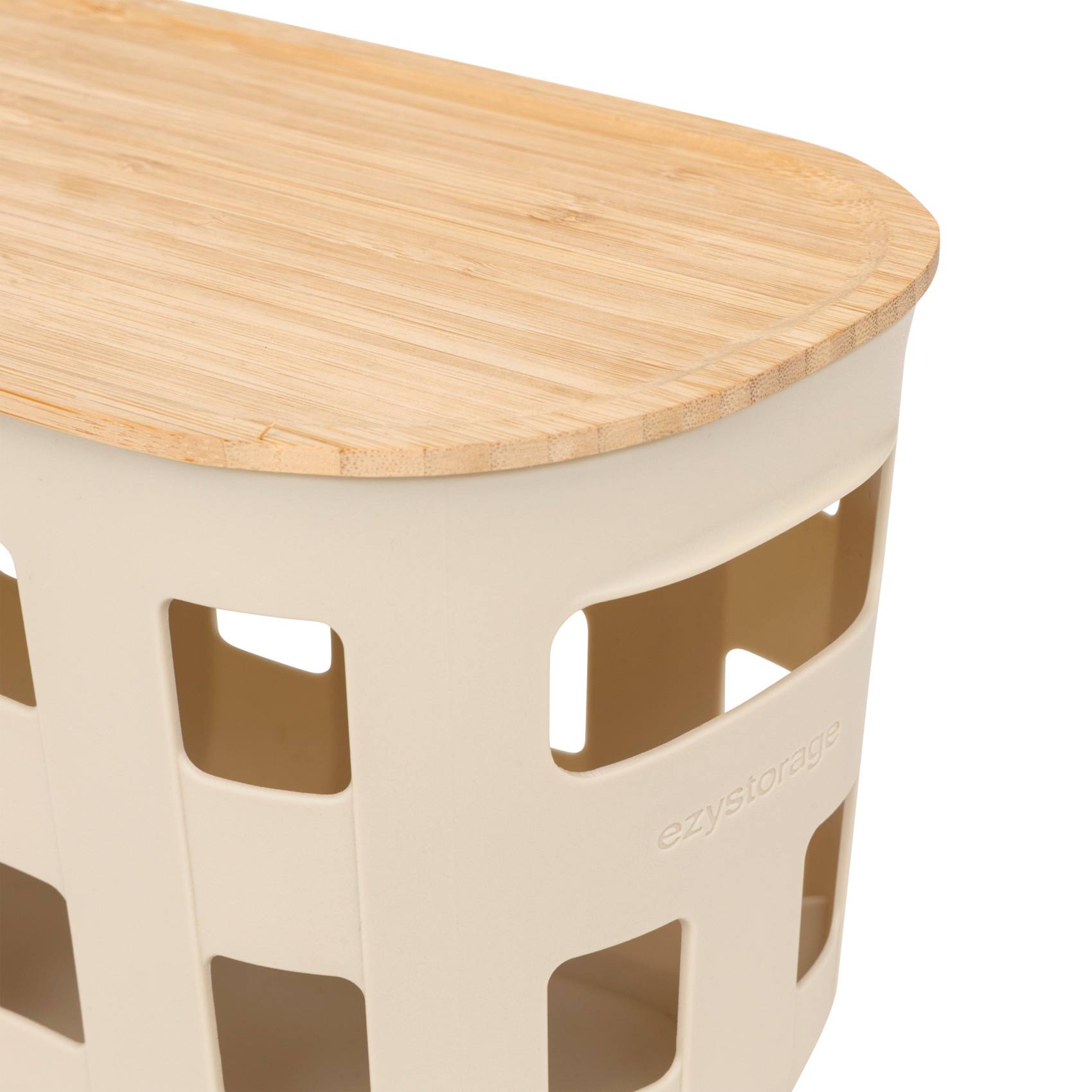 Panier de rangement avec couvercle en bambou - Five Simply Smart - Bambou - Crème - Image 4