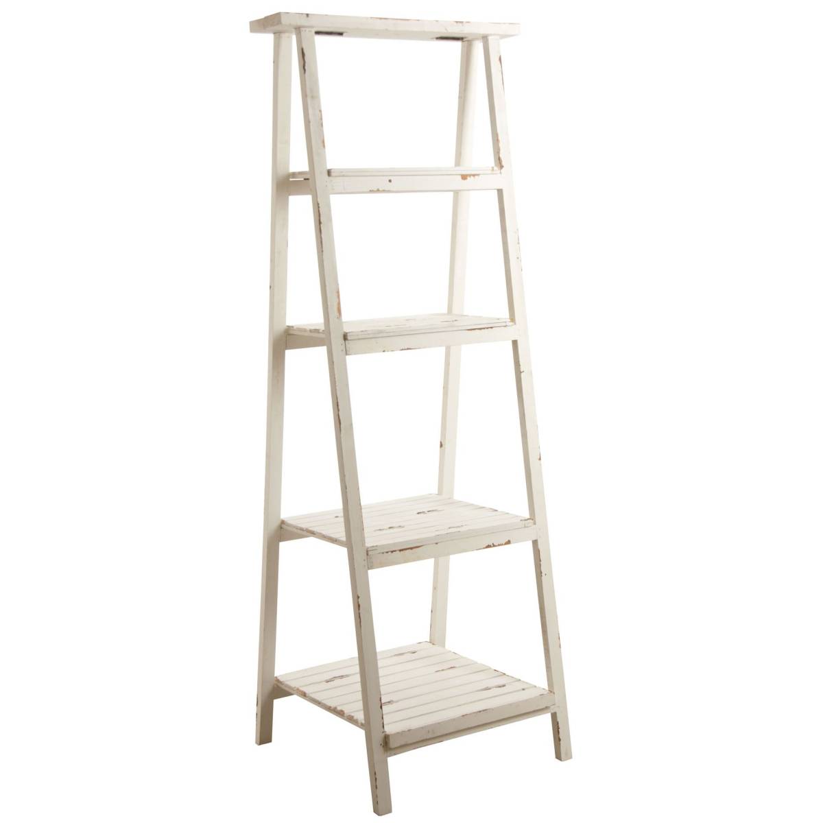 Aubry Gaspard - Etagère pliante en bois vieilli - Image 1