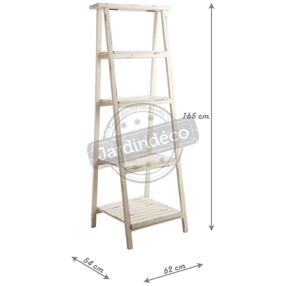 Aubry Gaspard - Etagère pliante en bois vieilli - Image 2