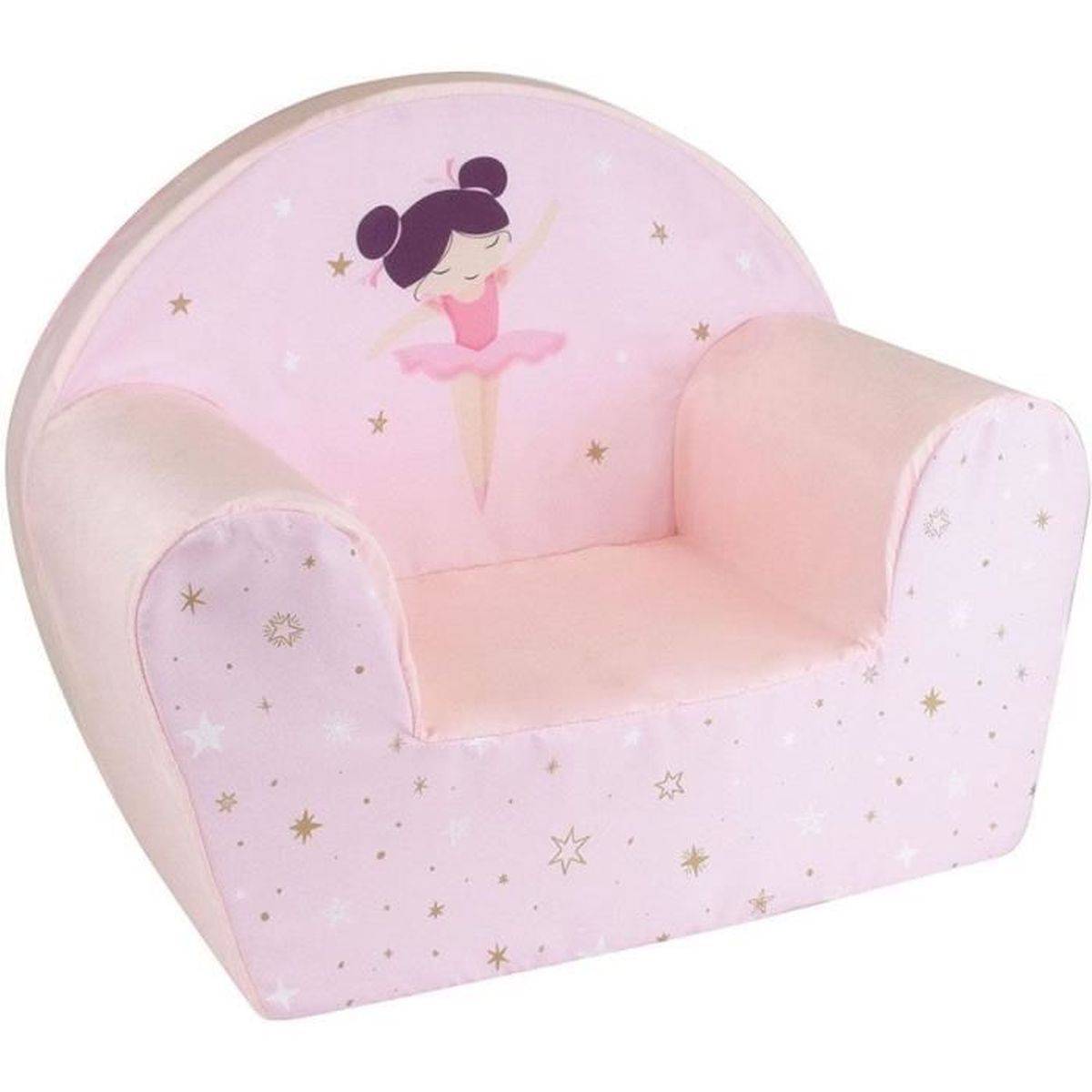 Fauteuil bébé en mousse à thème danseuse ballerine rose FUN HOUSE - Image 2