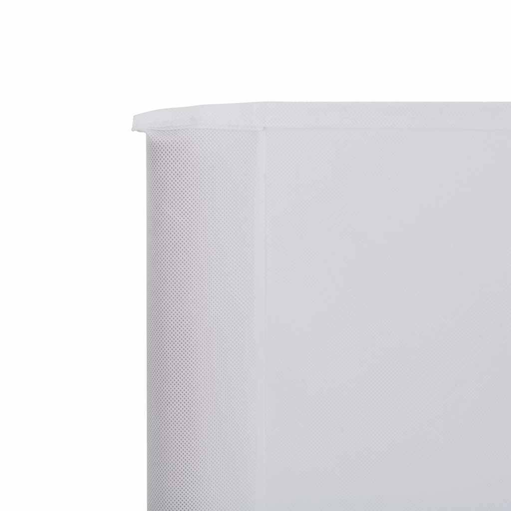 Paravent 9 panneaux tissu non-tissé bois blanc sable 1200 x 160 cm - PANGIVO - Image 4