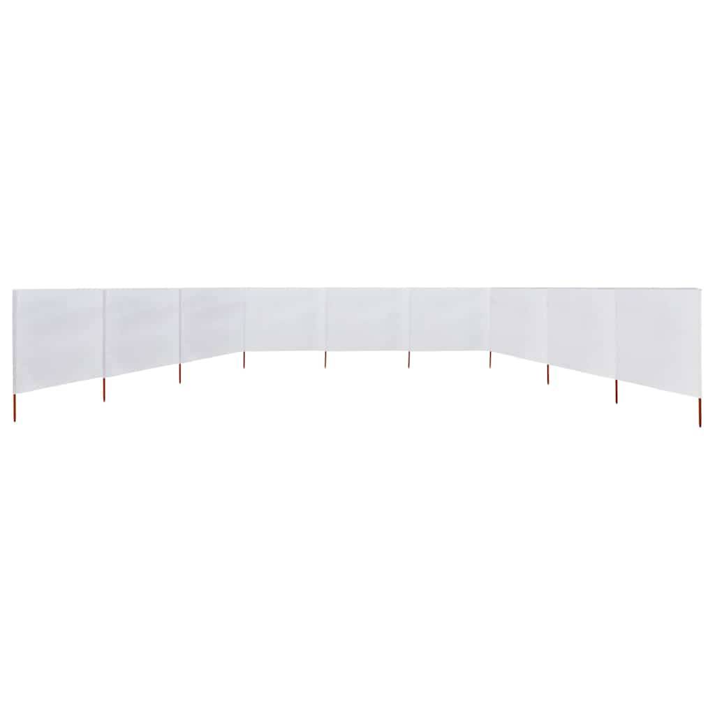 Paravent 9 panneaux tissu non-tissé bois blanc sable 1200 x 160 cm - PANGIVO - Image 3