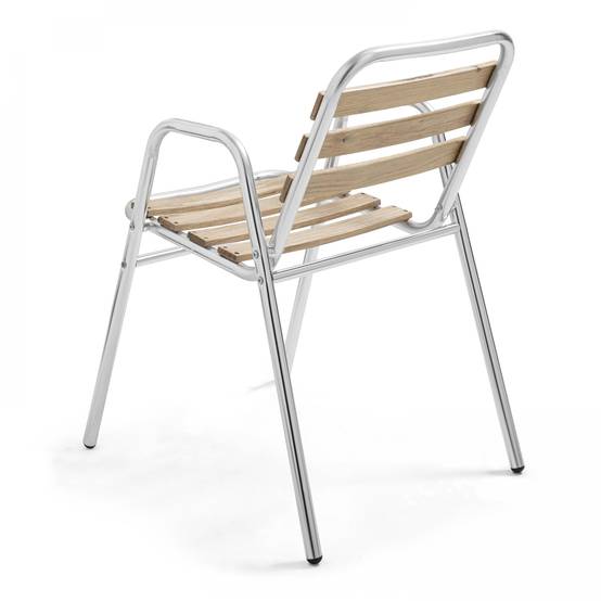 Oviala - Ensemble jardin en bois et aluminium 4 personnes Times Square - Oviala - Image 6