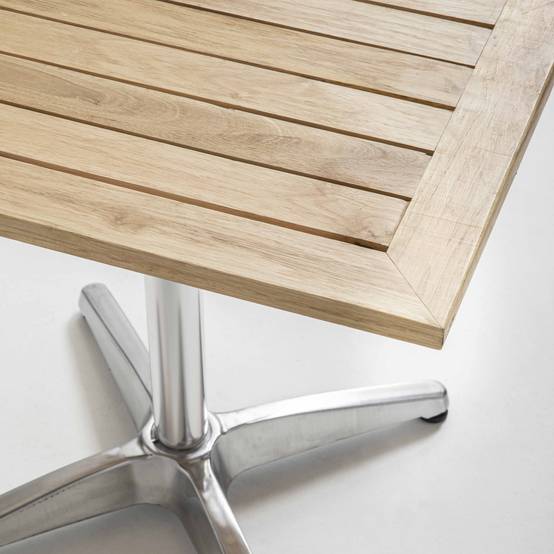 Oviala - Ensemble jardin en bois et aluminium 4 personnes Times Square - Oviala - Image 3