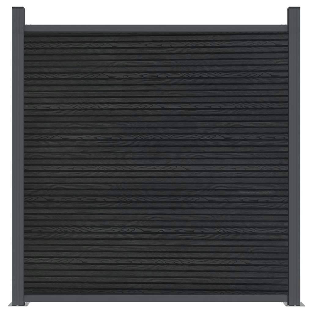 Panneau de clôture WPC gris 699 x 186 cm - PANGIVO - Image 5