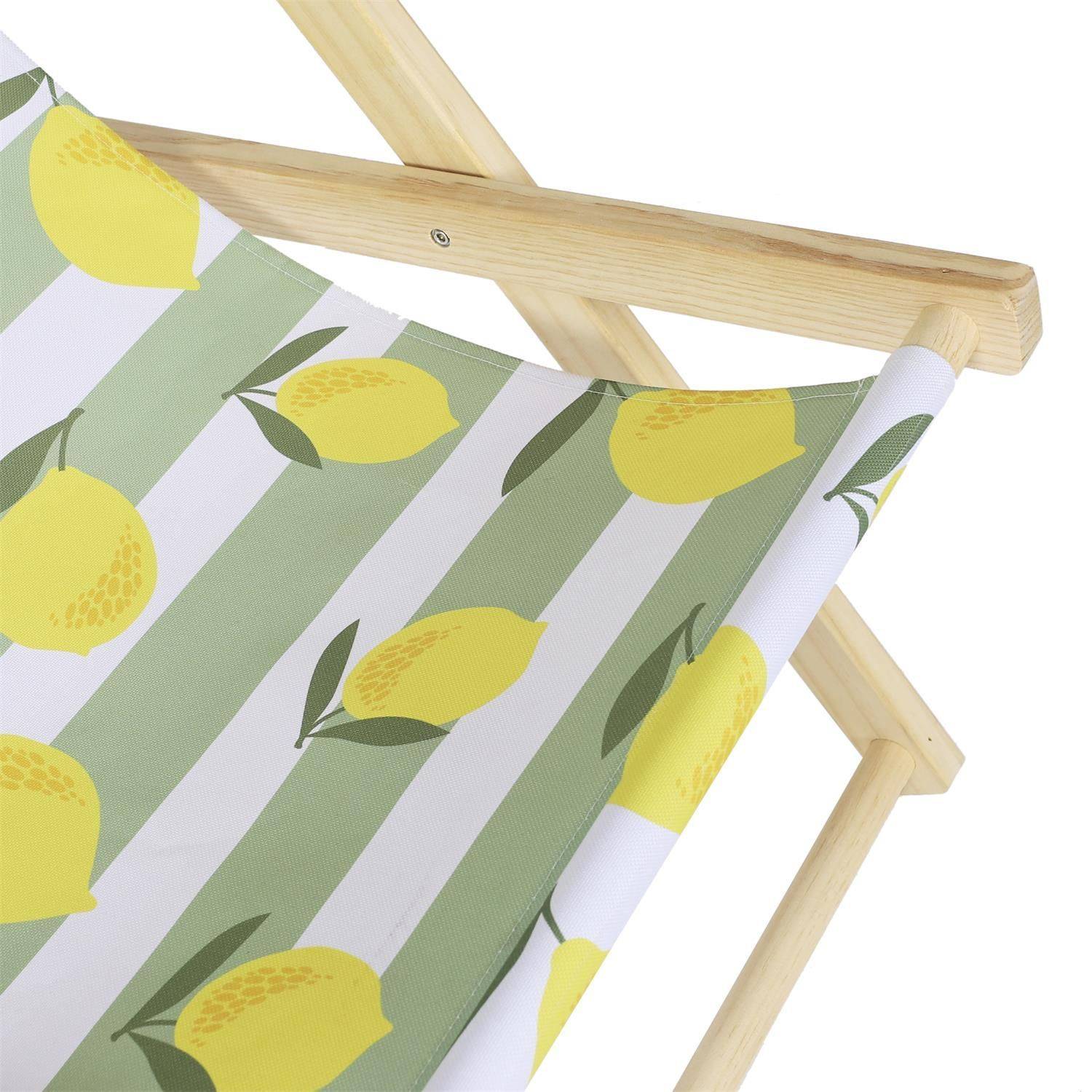 The Home Deco Factory - Lot de 2 chiliennes Citrons en bois - Multicolore - The Home Deco Factory - Image 4