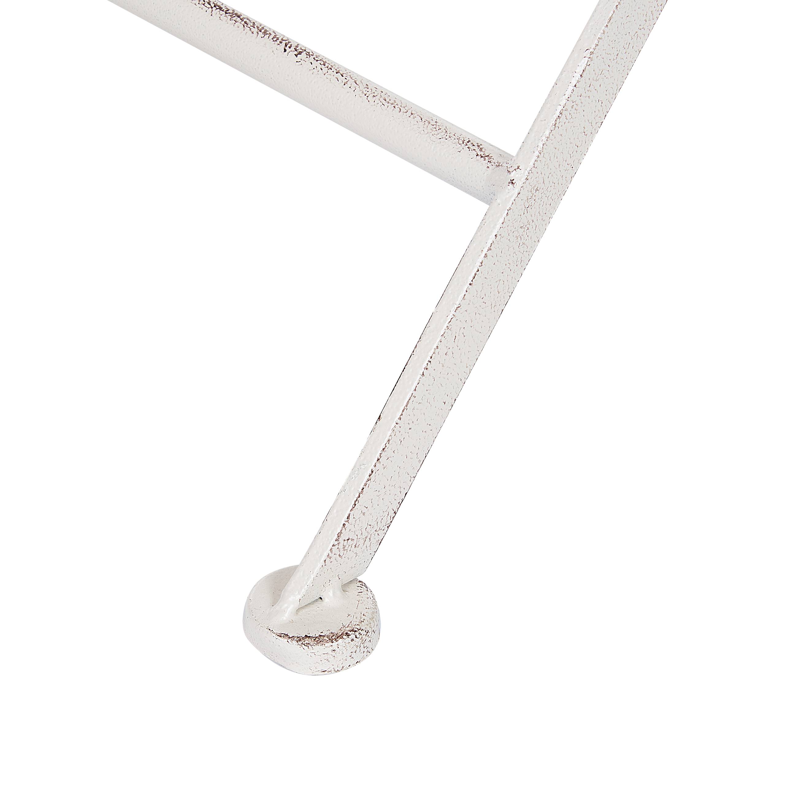 Beliani - Chaise de jardin Métal Blanc SCAFA - 45x47x94- Beliani - Image 9