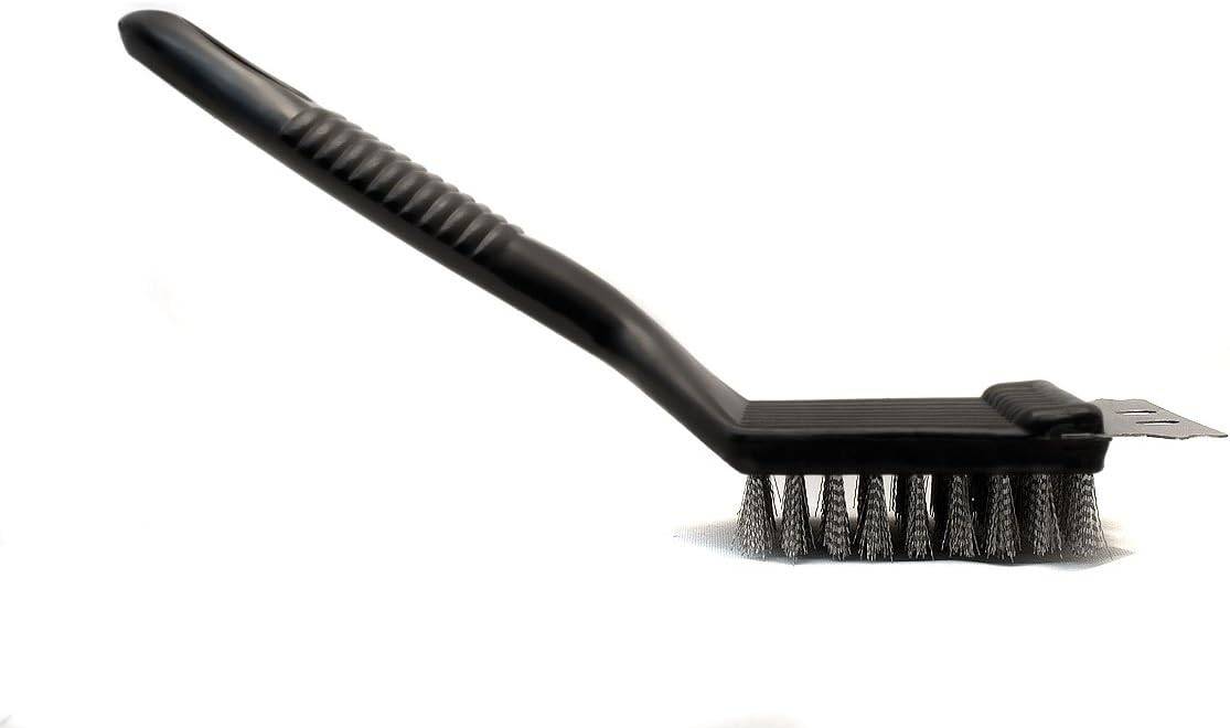 Brosse à Gril en Acier Inoxydable Noir 20 × 7 × 5 cm - IntiMeg - Image 2