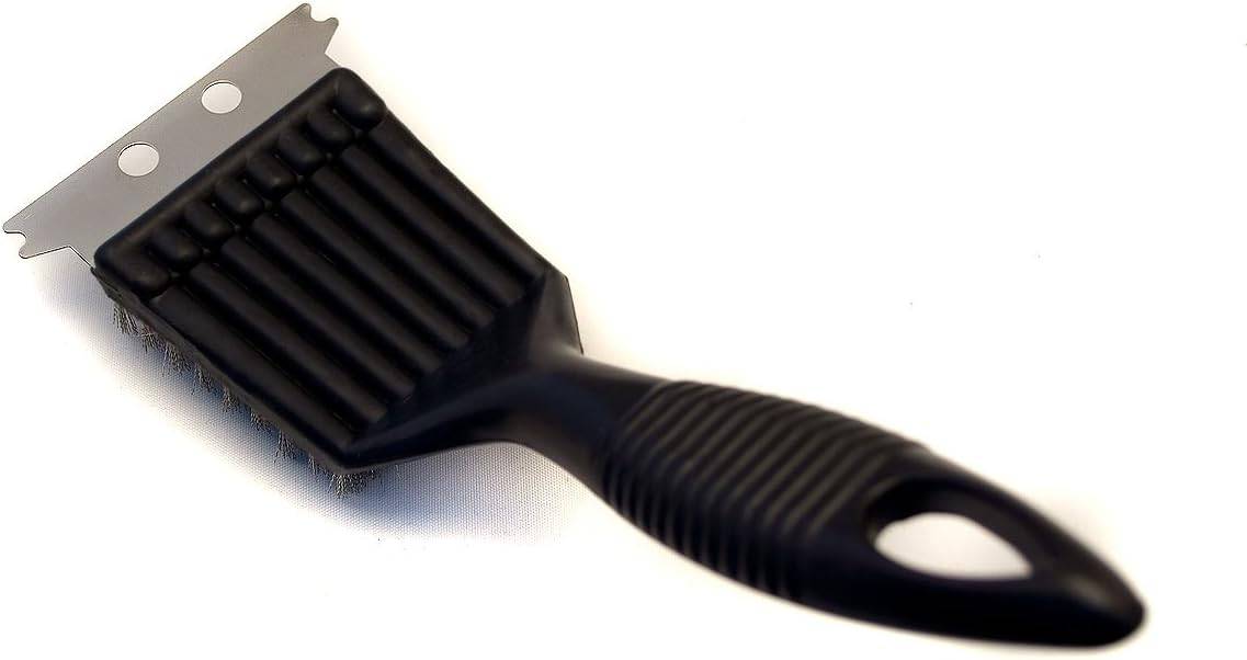 Brosse à Gril en Acier Inoxydable Noir 20 × 7 × 5 cm - IntiMeg - Image 3