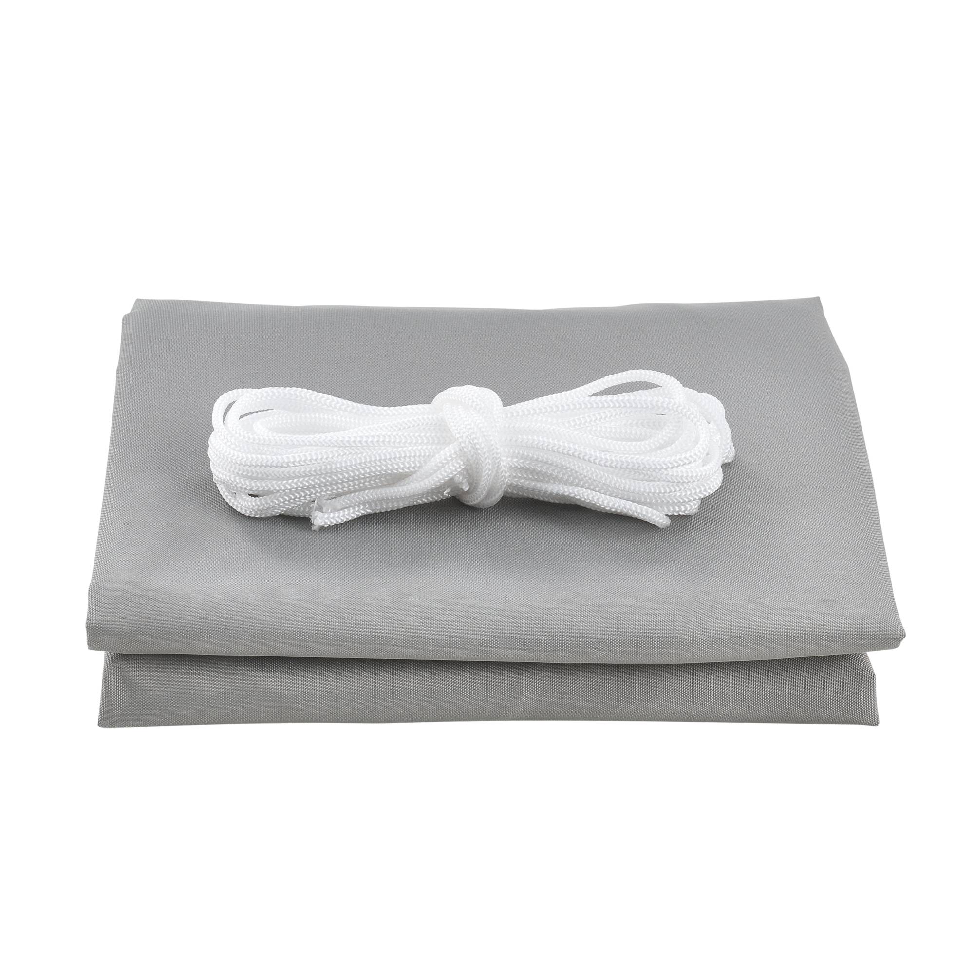 Voile d'Ombrage Lerma Carrée Gris Clair 3 x 3 m [en.casa] - Image 2