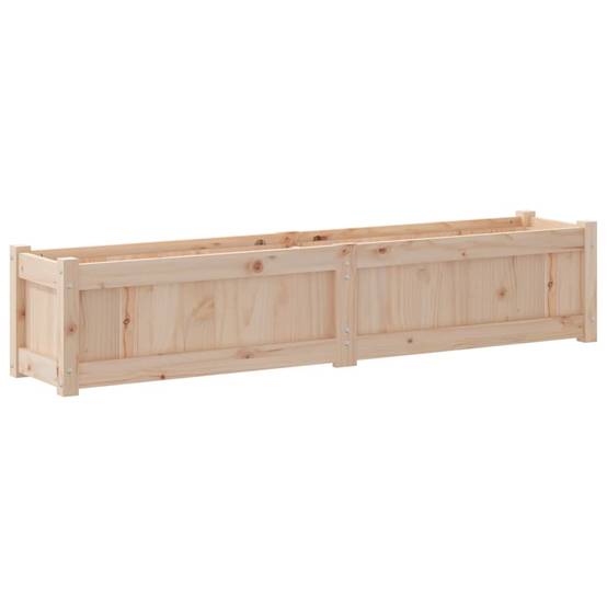 PANGIVO - Jardinière bois de pin massif couleur naturelle 150 x 31 x 31 cm - PANGIVO - Image 7