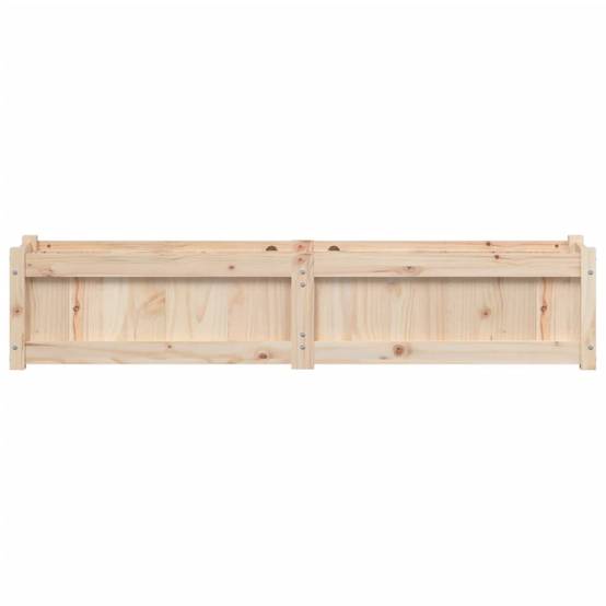 PANGIVO - Jardinière bois de pin massif couleur naturelle 150 x 31 x 31 cm - PANGIVO - Image 5