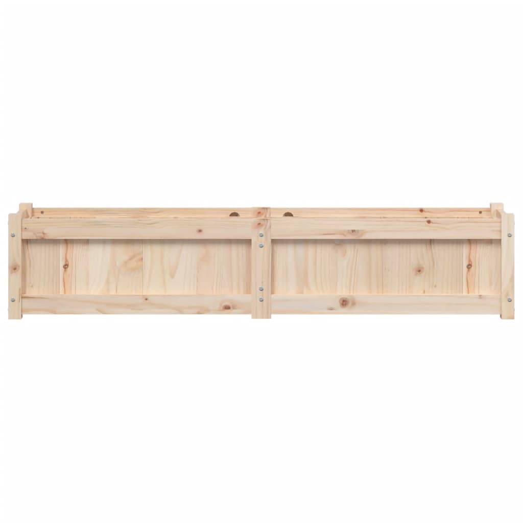PANGIVO - Jardinière bois de pin massif couleur naturelle 150 x 31 x 31 cm - PANGIVO - Image 5