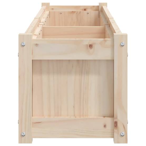 PANGIVO - Jardinière bois de pin massif couleur naturelle 150 x 31 x 31 cm - PANGIVO - Image 6