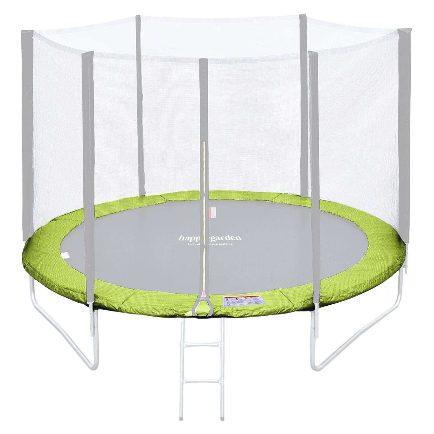 Matelas de protection réversible pour trampoline Ø180cm CAIRNS - vert/bleu - HAPPY GARDEN - Image 5