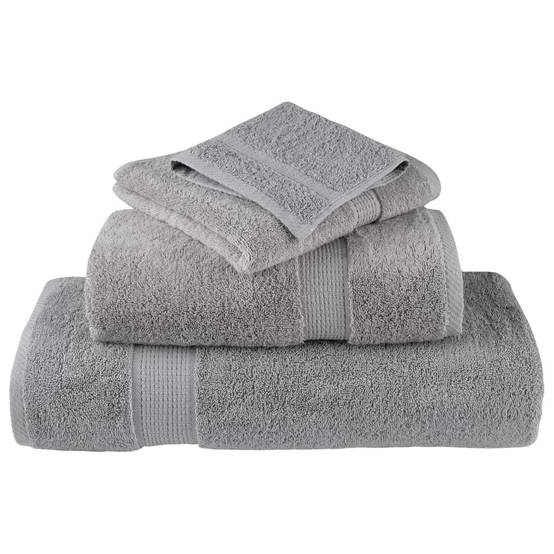 Ensemble de serviettes de qualité supérieure SOLUND 6 pcs gris Maison Chic - Image 4