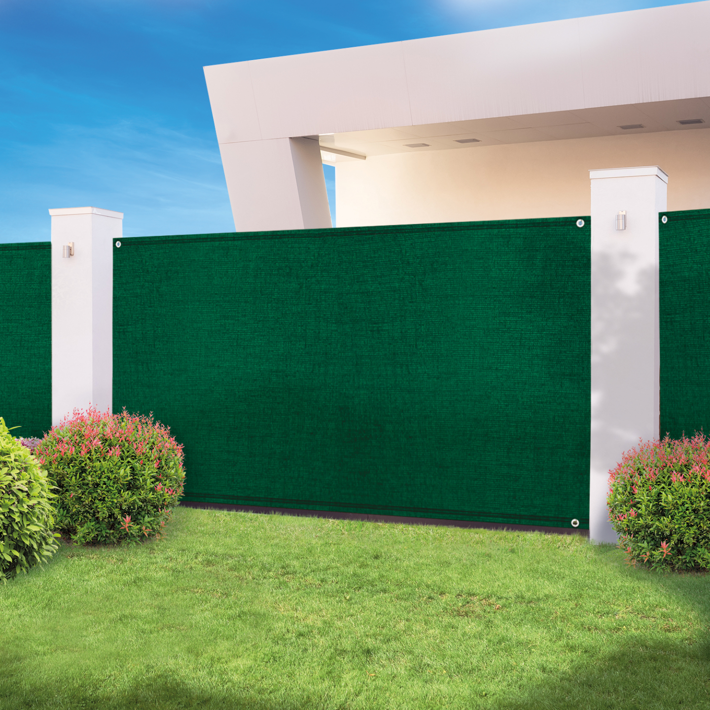 Brise vue haute densité 2 x 10 M vert 300 gr/m² qualité PRO - Image 1