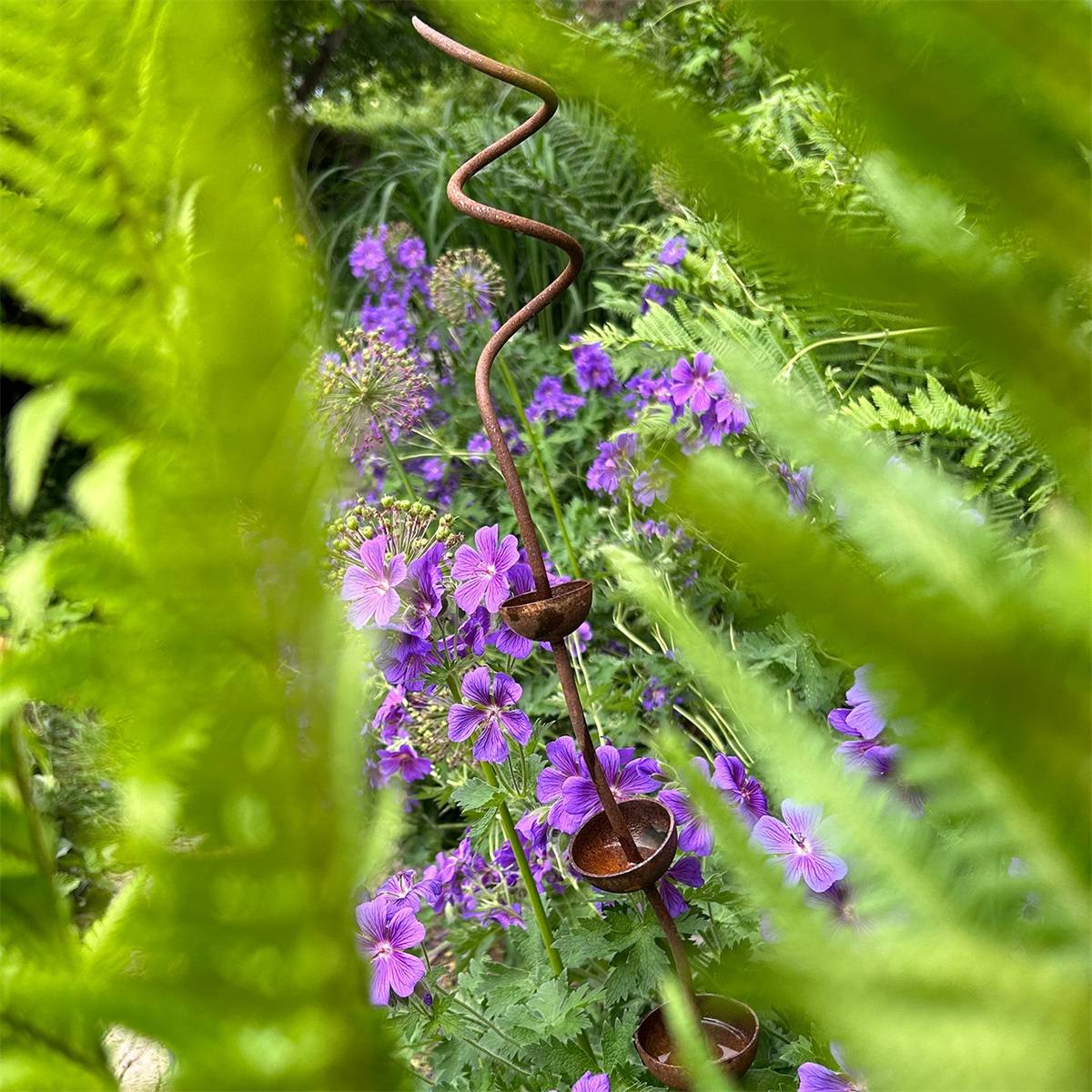 Abreuvoir pour insectes en véritable corten - Image 2