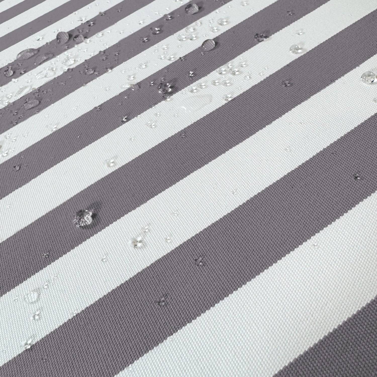 Coussins pour salon de jardin déhoussable 100x50cm Rayure gris foncé - Déco arts - Image 6