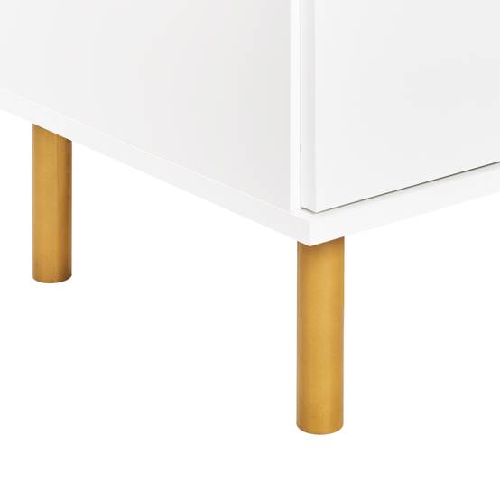 Beliani - Commode Panneau de particules de bois Blanc WALPOLE - 158x40x76- Beliani - Image 9