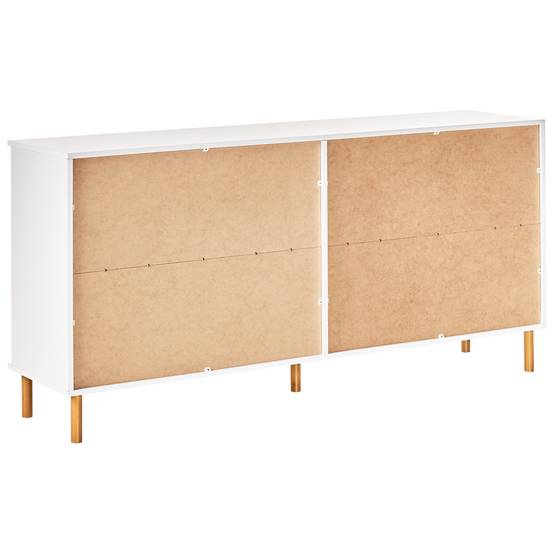 Beliani - Commode Panneau de particules de bois Blanc WALPOLE - 158x40x76- Beliani - Image 7