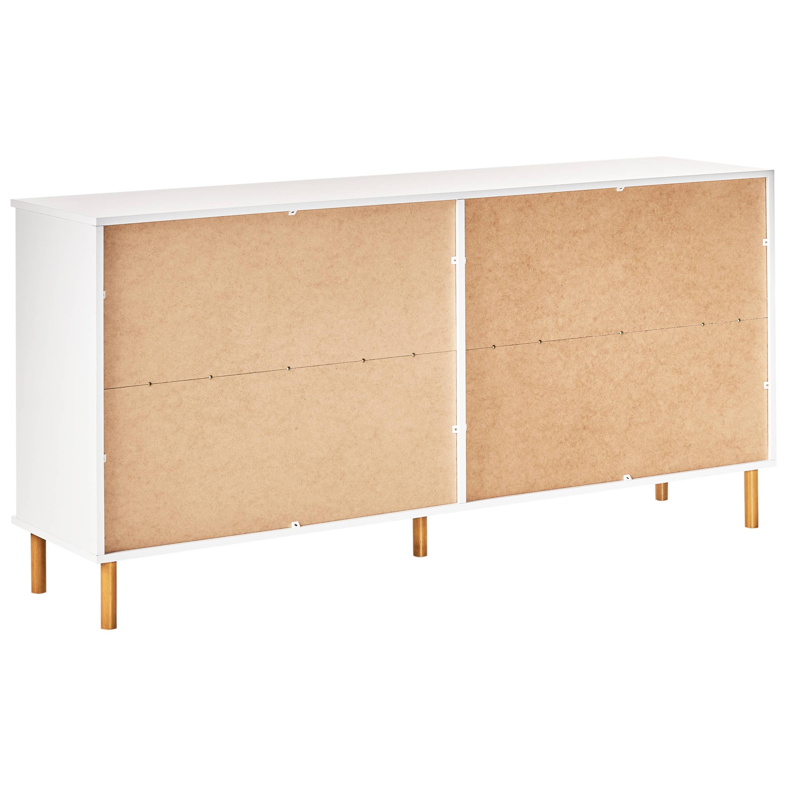 Beliani - Commode Panneau de particules de bois Blanc WALPOLE - 158x40x76- Beliani - Image 7