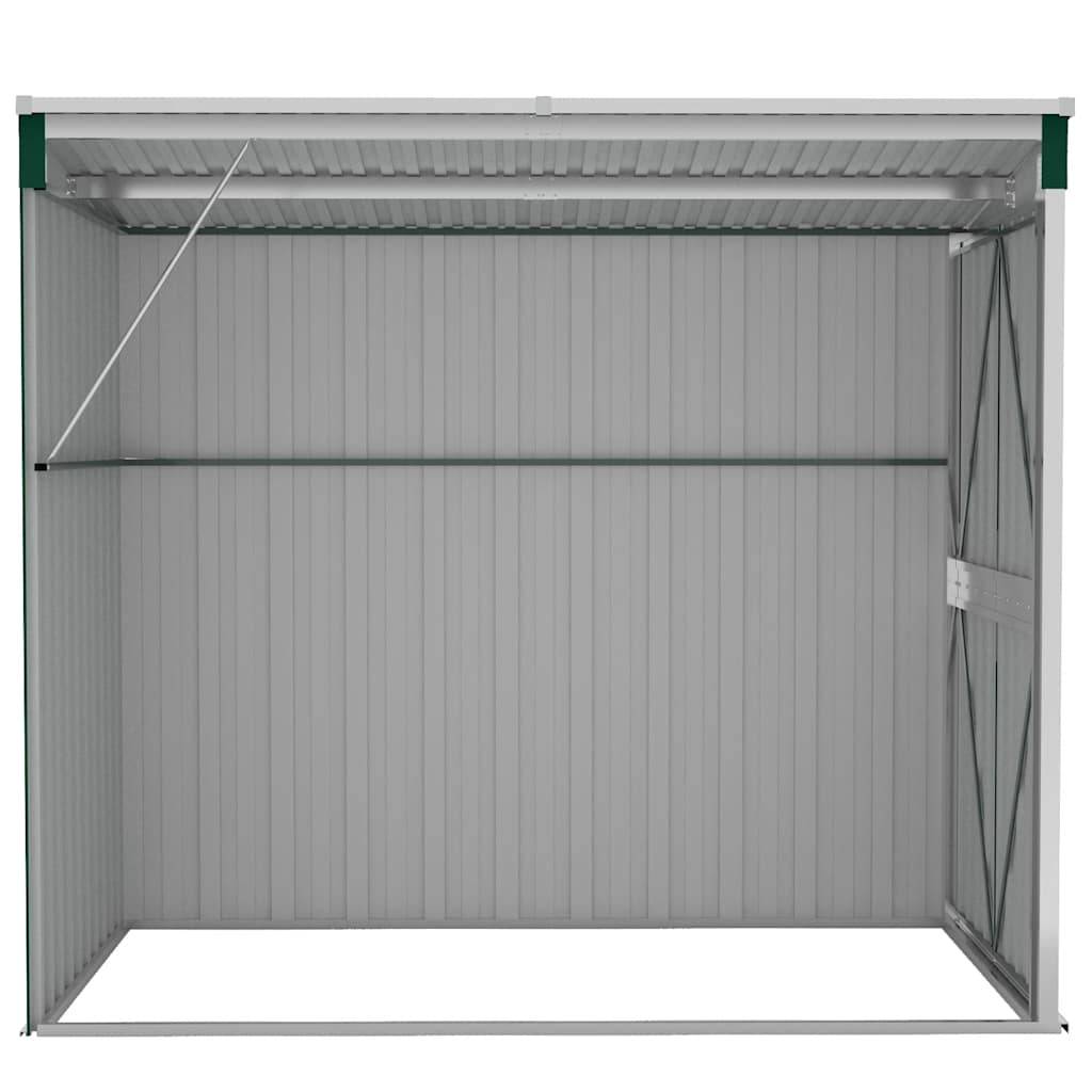 Vidaxl - Abri de jardin mural Vert 118x194x178 cm Métal galvanisé vidaXL 316221 - Image 6