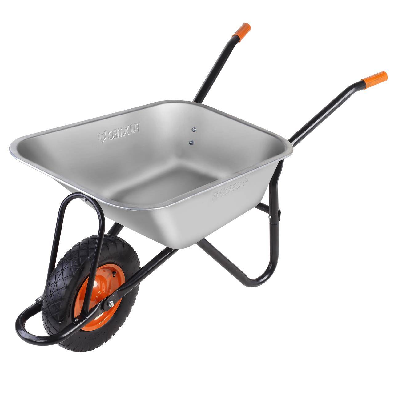 FUXTEC - Brouette - FUXTEC FX-WB6404G - charge 120 kg volume 90 L acier galvanisé - Image 1